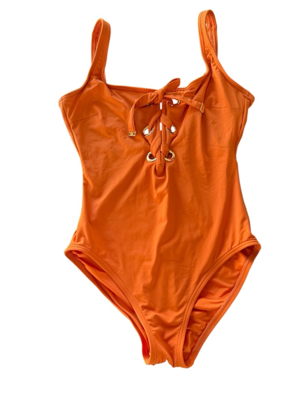 MICHAEL Michael Kors Kids Orange Lace-Up One-Piece Swimsuit
